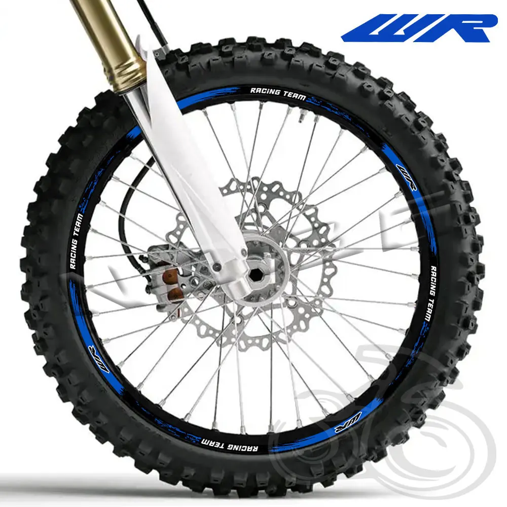 Motorrad-Radaufkleber, reflektierende Felgenstreifen-Aufkleber, 21 Zoll/18 Zoll, für WR250R WR250F WR450F WR 250R 250F 450F Image