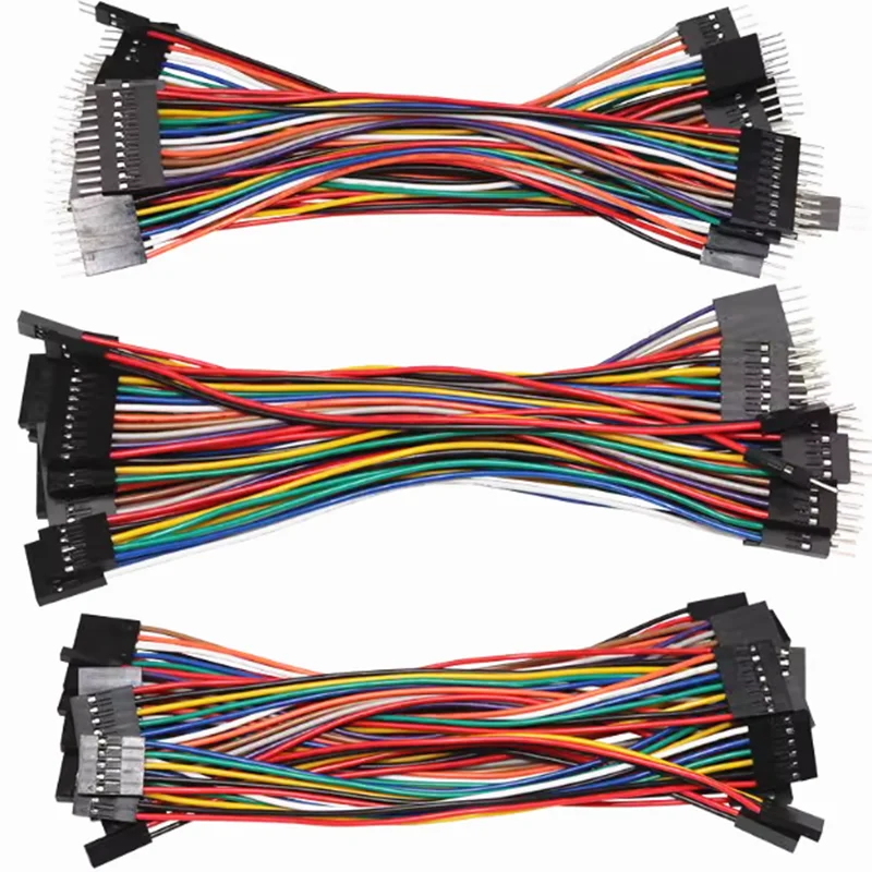 10PCS 2.54MM Pitch Dupont Line Female / Male 2P 3 4 5 6 7 8 9 10 Pin Dupont Cable Connector Jumper Cable Wire 10cm/20cm/30cm Image