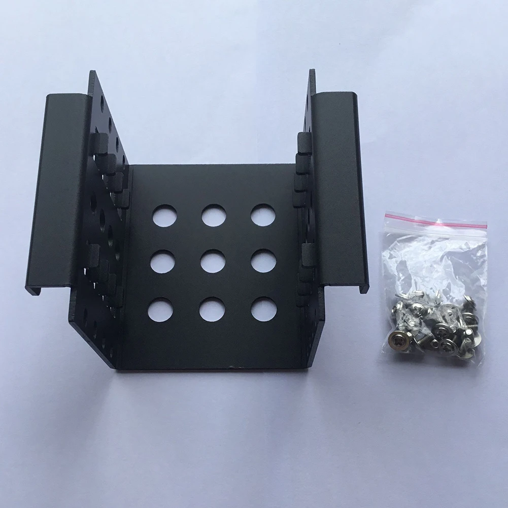 4-Schacht-Gehäuse für 2,5 Zoll bis 3,5 Zoll SSD-Festplatten, Caddy-Chassis, interne Montage-Adapterhalterung, Aluminium-PC-Tabletthalter Image