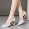 Perlen Pumps Spitze Spitze Damen High Heels Sandaletten Frau Luxus Damenschuhe Frau 2024 Trend Mary Jane Schuhe Absatz