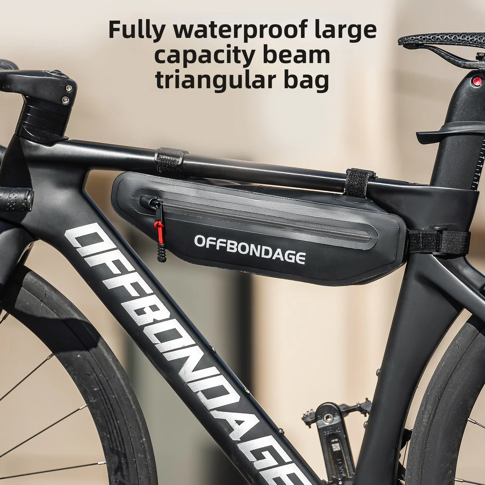 OFFBONDAGE 2L Fahrradtasche Fahrrad Dreieckstasche Radfahren Oberrohr Vorderrahmentasche Wasserdichte MTB Road Pannier Fahrrad Unterrohrtasche Image