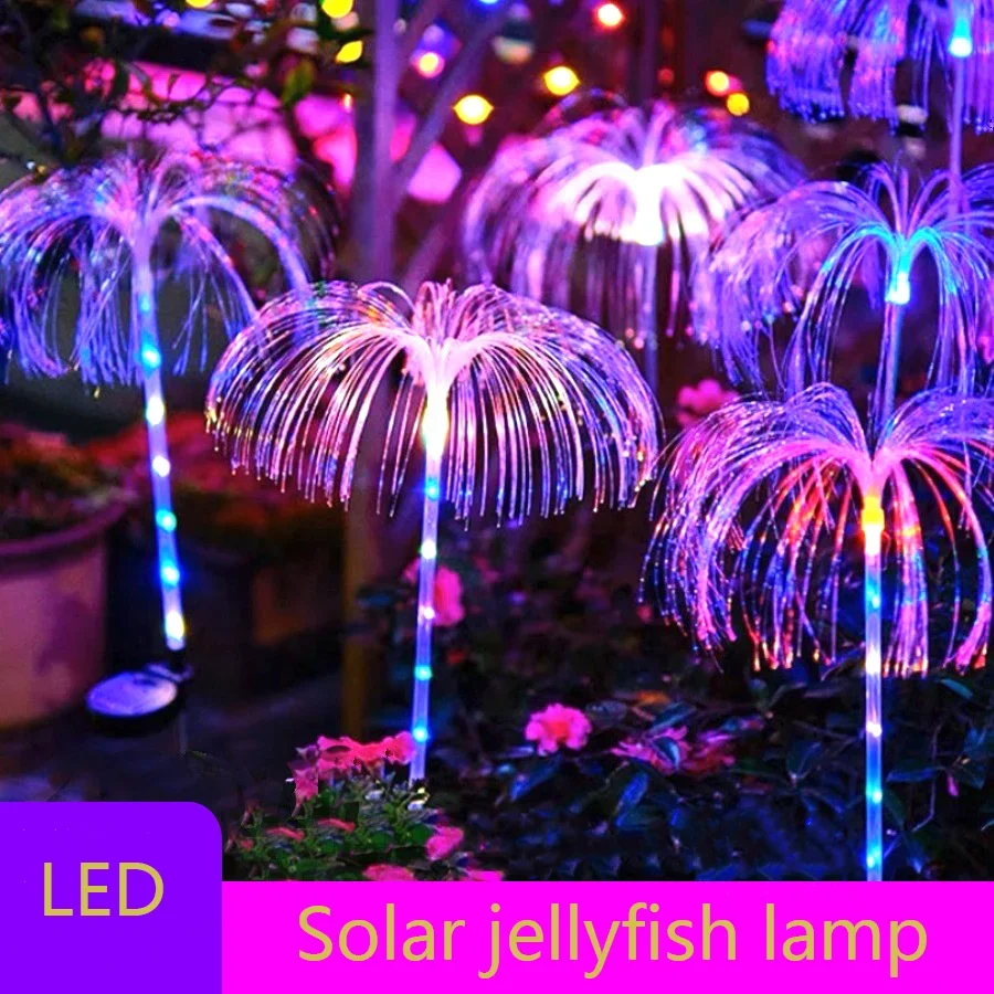 Led Solar Quallen Outdoor Garten Lichter wasserdicht Weihnachten Ornamente Hinterhof Balkon Rasen Dekoration