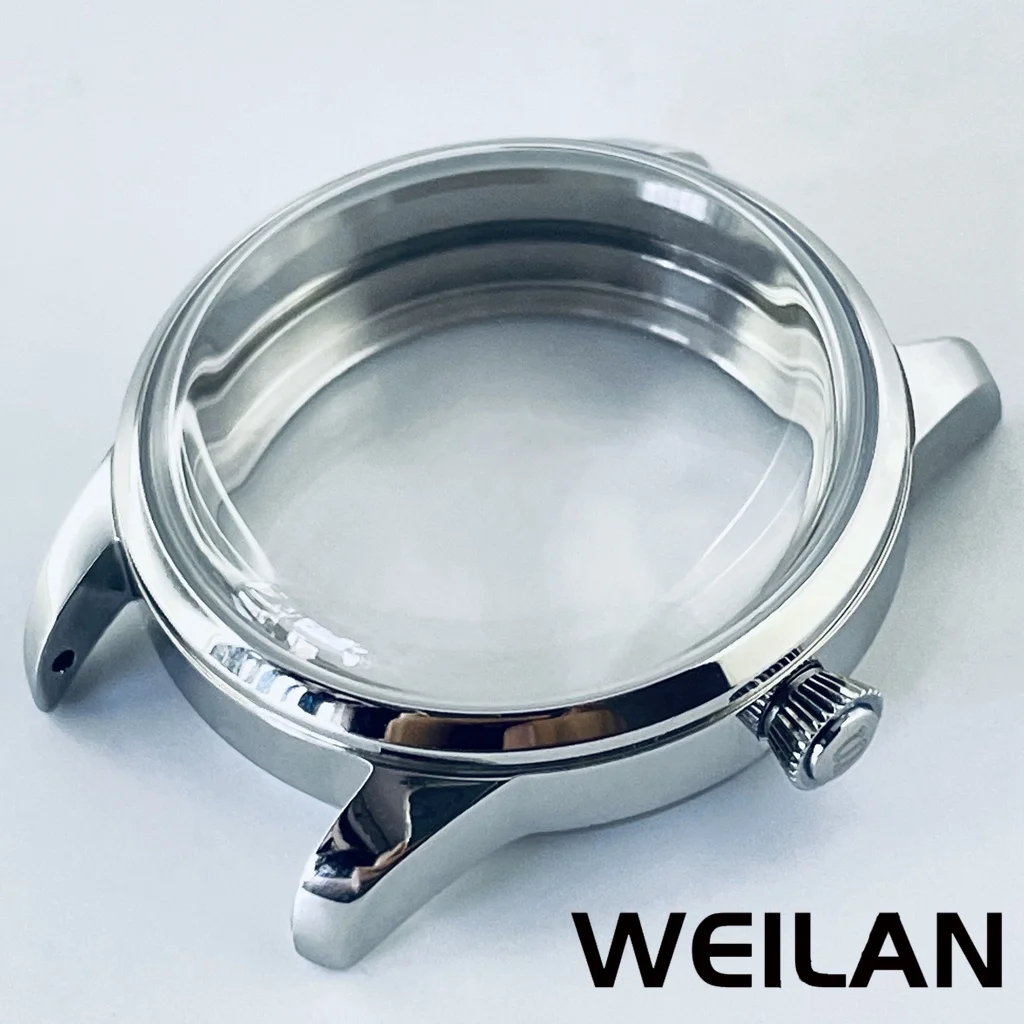 33 mm ist für NH35, NH36, 7S26, 7S36, 4R35 und 4R36 Uhrwerke geeignet, mit einem silbernen, gewölbten Cocktailglas aus Edelstahl Image