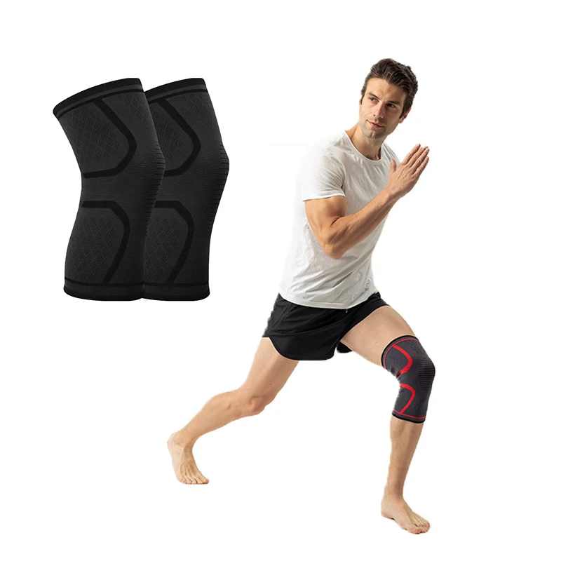 1PCS Fitness Laufen Radfahren Knie Unterstützung Hosenträger Elastische Nylon Sport Kompression Knie Pad Hülse für Basketball Volleyball Image