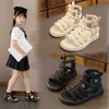 Mädchen Sandalen Sommer Prinzessin Weiß Party Kinder Sandalen Plattform Baby Casual Strand Schuhe Rutschfeste Wohnungen PU Leder Weiche Schuhe
