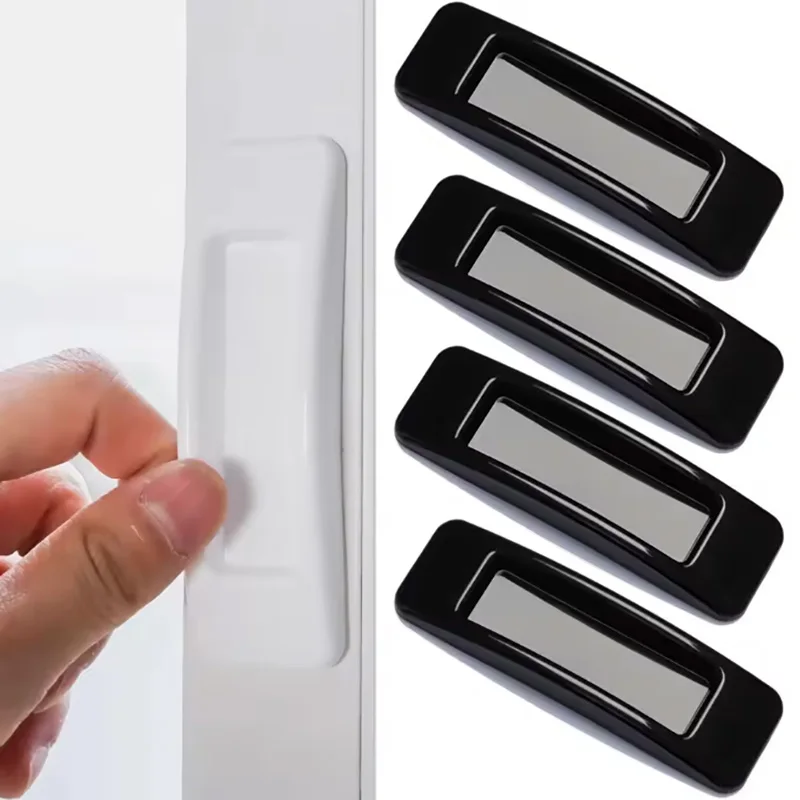 4/10PCS Fenster Schrank Schublade Griffe Selbst-klebe Tür Kleiderschrank Griff Organizer Paste Offene Schiebetür knopf Hilfs Gerät Image
