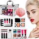 Rrlihjgu Makeup Sets For Women | Portable Travel Makeup Kit - Contour Palette Eyeshadow With Cases For Travel Theater Stage Daily Halloween Bridal Tween