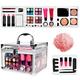 Makeup Kits For Women - Portable Travel Makeup Kit - Contour Palette Eyeshadow With Cases For Travel Theater Stage Daily Halloween Bridal Tween