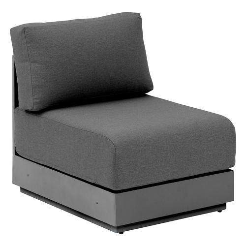 Chauffeuse de jardin ALLURE Graphite Aluminium traité époxy, Polyester Hespéride