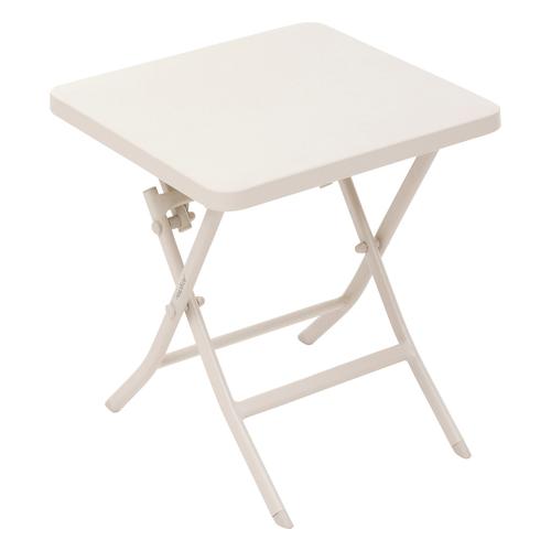 Table d'appoint de jardin carrée GREENSBORO Argile 40 x 45 cm - Acier traité époxy Hespéride