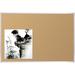 MooreCo Natural Cork Plate Wall Mounted Bulletin Board Cork/Metal in Brown | 48 H x 0.25 D in | Wayfair 303AM-01
