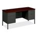 HON Metro Classic Executive Desk Wood/Metal in Gray | 29.5 H x 60 W x 24 D in | Wayfair HP3231.N.S