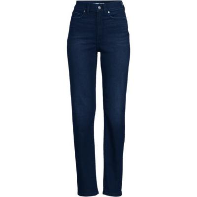 Rail Straight Leg Jeans, High Waisted, Women, size: 22, plus, Blue, by Lands' End