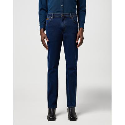 Gerade Jeans WRANGLER "Texas", Herren, Gr. 34, Länge 34, rustic navy, Denim/Jeans, Obermaterial: 75% Baumwolle, 23% Polyester, 2% Elasthan, Basic, regular fit lang, Jeans Image