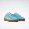 Sneaker REEBOK CLASSIC "CLUB C REVENGE", Gr. 37, digital blau, solar acid gelb, gum, Leder, Synthetik, Textil, sportlich, Schuhe