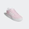 Sneaker ADIDAS SPORTSWEAR "BREAK START BOLD W", Gr. 43, pink (clear pink, cloud weiß, clear pink), Leder, Synthetik, sportlich, Schuhe