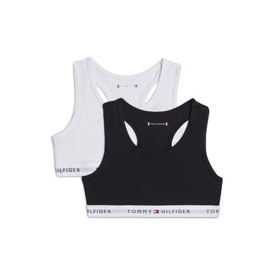Teenie-BH "2 PK BRALETTE mit elastischem Bund im 2er-Pack", Mädchen, Gr. 164/170, N-Gr, schwarz-weiß (weiß, schwarz), Jersey, Obermaterial: 95% Baumwolle, 5% Elasthan, TOMMY HILFIGER UNDERWEAR, casual, körpernah, BHs, unifarben, casual, körpernah,... Image