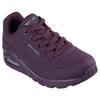 Wedgesneaker SKECHERS "UNO STAND ON AIR", Damen, Gr. 42, rot (burgunder), Lederimitat, sportlich, Schuhe, Freizeitschuh, Halbschuh, Schnürschuh weich gepolsterte Innensohle