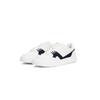 Sneaker TOMMY HILFIGER "TH COURT CRAFT LTH", Herren, Gr. 45, blau (ecru, dunkelblau), Nappaleder, Veloursleder, kontrastfarbene Details, sportlich, Schuhe, Freizeitschuh, Halbschuh, Schnürer im Kontrastlook