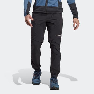 Outdoorhose ADIDAS TERREX "TERREX UTILITAS HIKING ZIPOFF HOSE", Herren, Gr. S, N-Gr, schwarz, Obermaterial: 89% Polyamid, 11% Elasthan, clean, sportlich, Hosen Image
