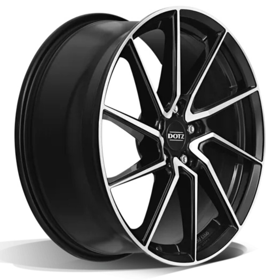 Jante Alu Dotz Spa 17 Pouces - 7.5x17 5x114.3 Et38 Noir Face Polie