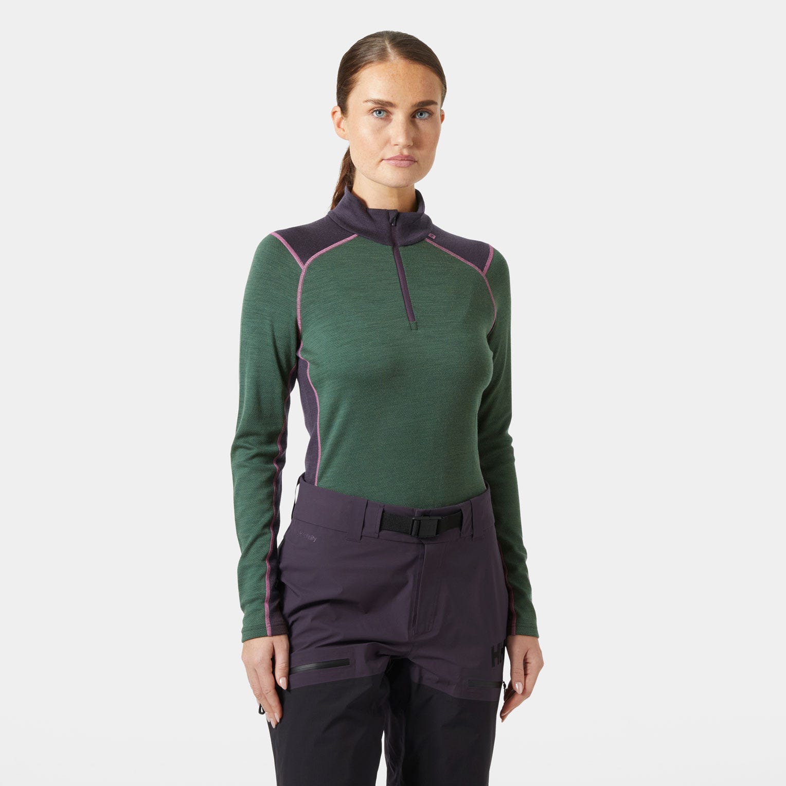 Helly Hansen Damen Lifa Merino Midweight Langarm-shirt Mit Halbreißverschluss S Image