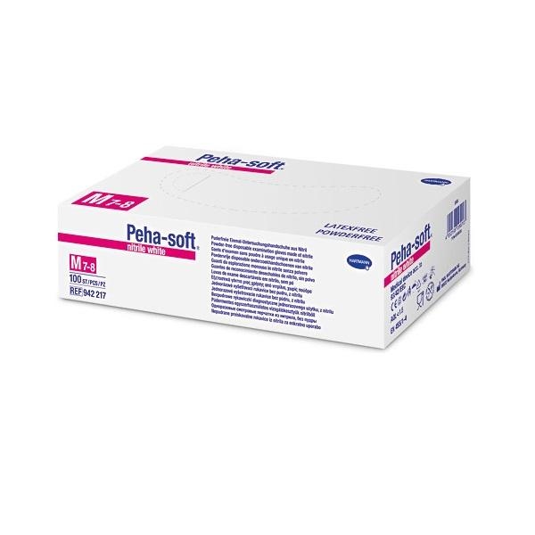Peha-soft Nitril weiß puderfrei Gr. XS 200 Stück Image
