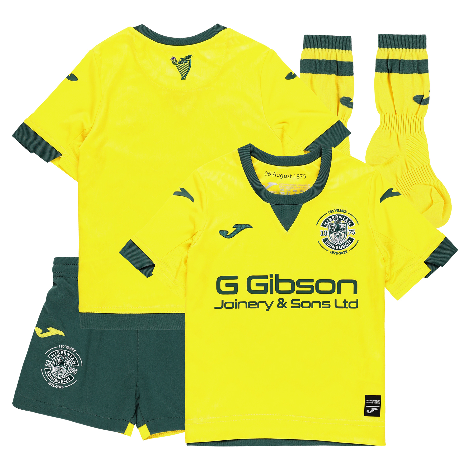Hibernian Joma Mini-Auswärtsausrüstung 2025-26 - Baby Image