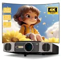 Proiettore Dess Smart 4K 3000 lumen Qualità dell'immagine HD Altoparlante incorporato BT5.2 Doppio WiFi6 con TV Android Proiettore a grande schermo