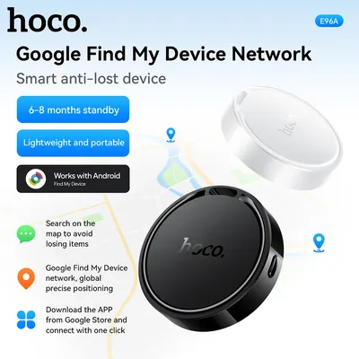 E96A Airtags For Android Phone Google Find My Network Tracker Global GPS Locator Finder For Cars Pets Wallet Keychain Anti Lost