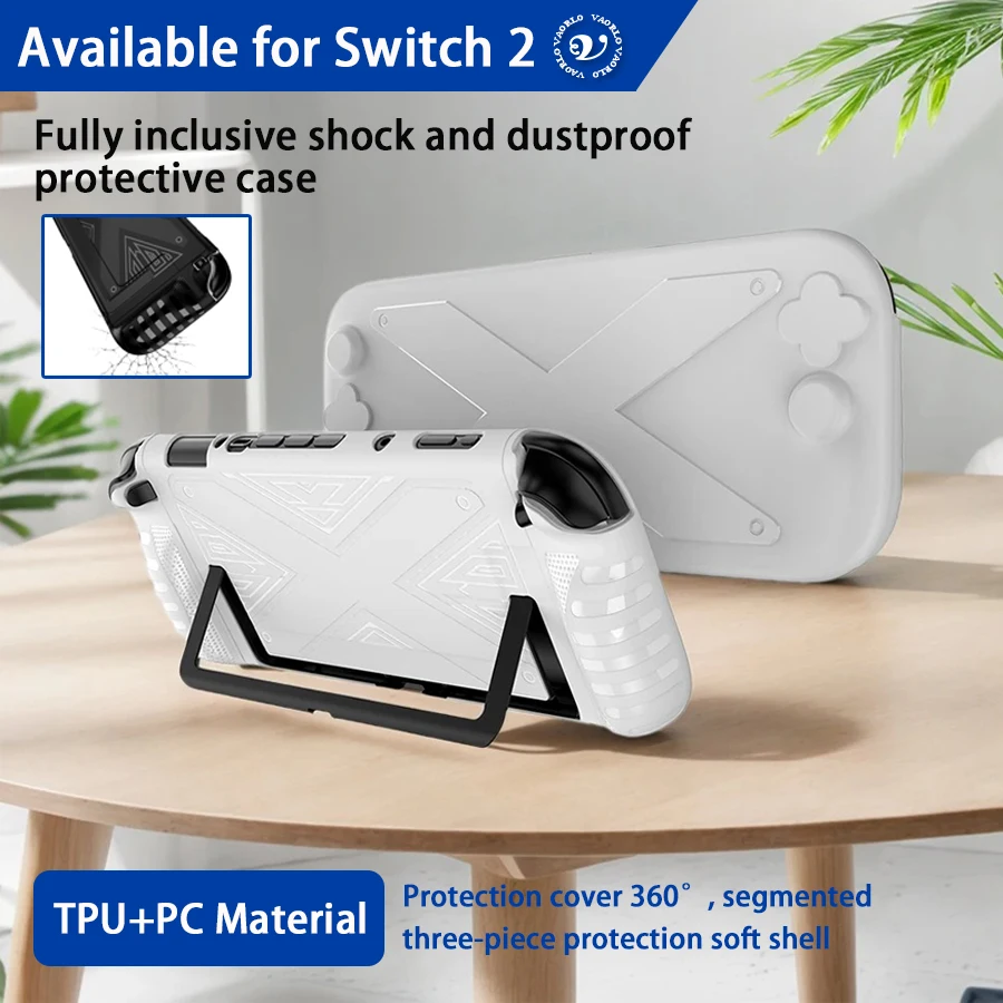 TPU+PC-Schutzhülle Ergonomische Griff-Schutzhülle Passend für NS Switch 2 Host-Bildschirm/Griff stoßfeste Schutzhülle Kratzfeste TPU-Anti-Rutsch-Schutzhülle Image