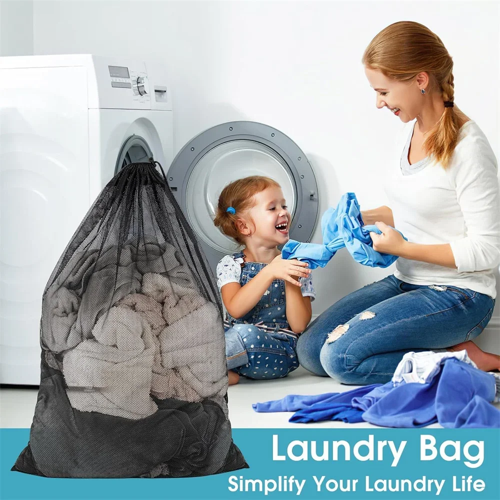 2 Teile/satz Große Größe Große Waschen Mesh Wäsche Taschen Organizer Net Schmutzig Bh Socken Unterwäsche Schuh Lagerung Waschmaschine Abdeckung Kleidung