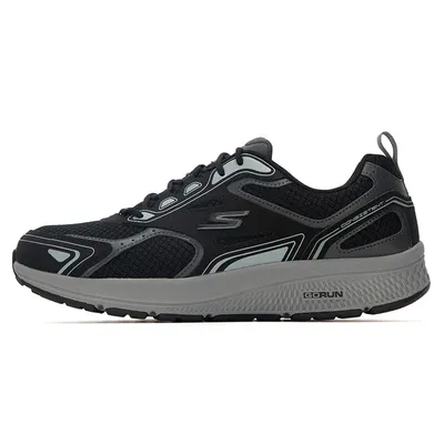 Skechers Running Shoes Soft Sole Mesh Men's Shoes Outdoor Running Shoes 220034-Bkgy