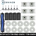 ECOVACS T50 PRO OMNI / T50 OMNI Robot Aspirapolvere Pezzi di ricambio Spazzole laterali principali Panni per mocio Filtri HEPA Sacchetti per la polvere Accessori