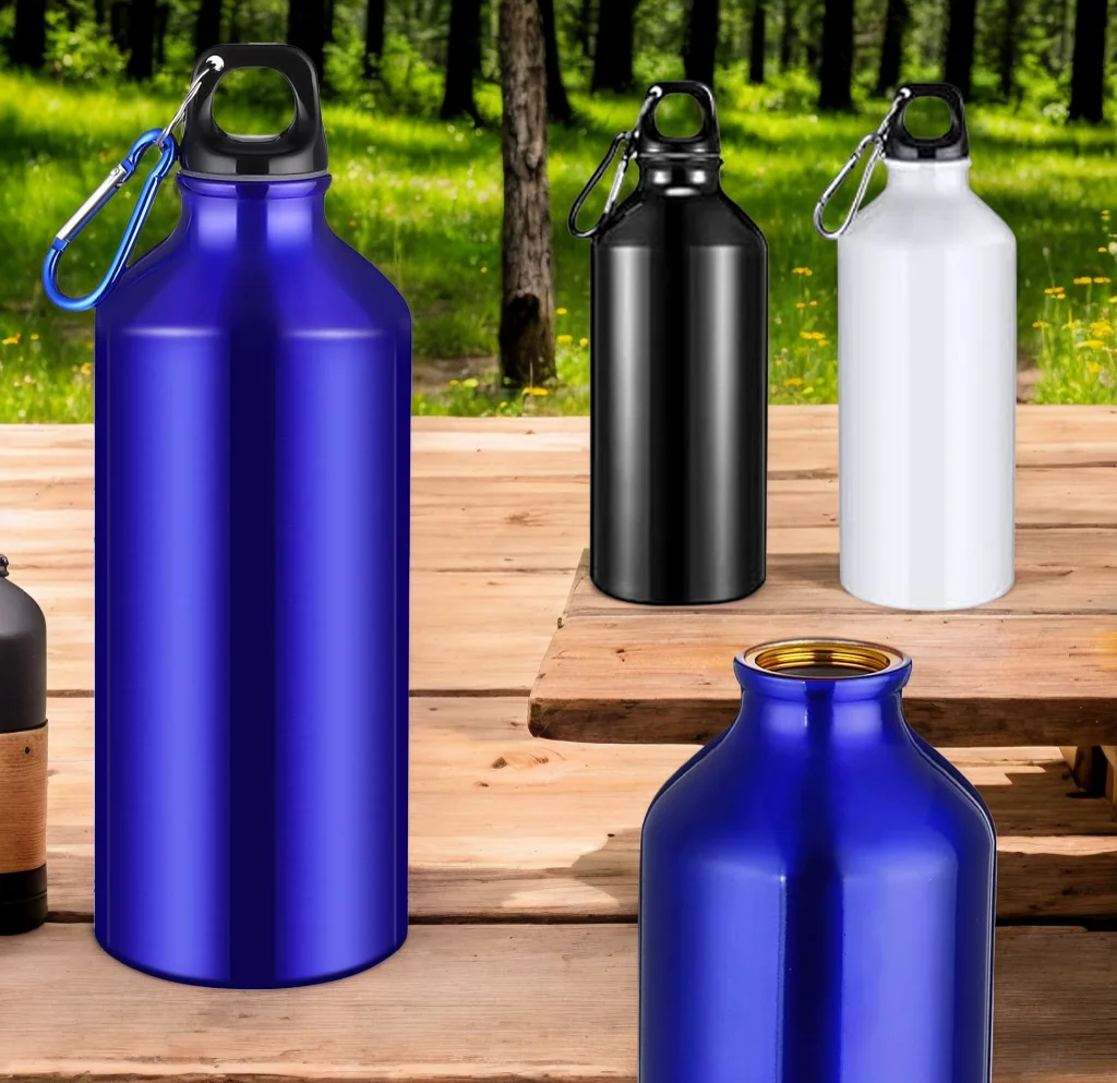 500/750 ml Aluminium Outdoor Bike Sport Wasserflasche Trinkkessel Trinkbecher Auslaufsicherer Wasserkrug für Reisen Laufen Camping Image