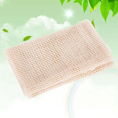 Square Reusable Steamer Cloth Non-stick Gauze Pad Cotton Gauze for Household (Beige) steamer mesh steamer pad