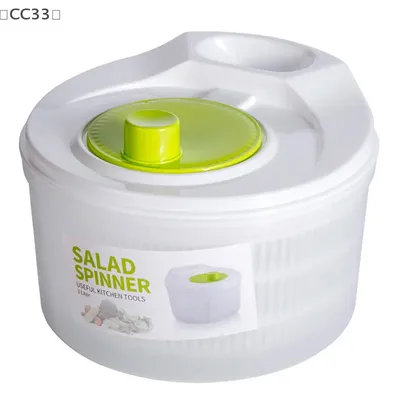 〔CC33〕Kitchen Tool Vegetables Salad Spinner Lettuce Leaf Vegetable Dehydrator Washer Crisper Strainer For Washing Drying Leafy