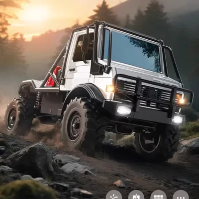 NEW MN333 1/18 Remote Control 4WD Off-Road Car RTR Unimog U4000 Alloy Head RC Full Scale Model Climbing Car