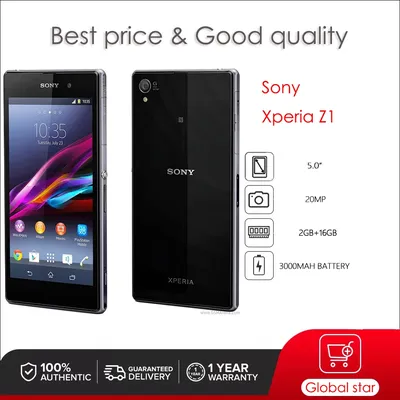 Sony Xperia Z1 C6903 Original Unlocked Octa-core 5.0" 16GB 2GB Snapdragon Cellphone 20MP Smartphone