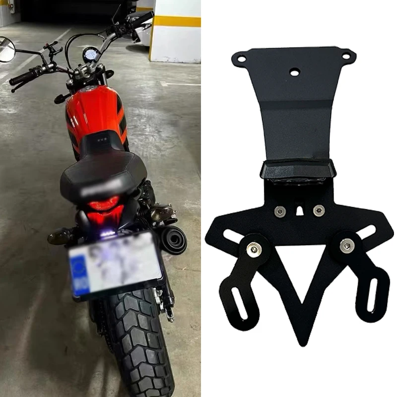 Motorrad-Hintere Kennzeichenhalterung und Blinker mit kurzem Schwanz für Ducati Scrambler 800 2015–2022 2021 2020 2019 Image
