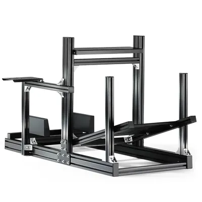 Anman GT/F1 Sim Racing Cockpit 8040 Aluminium Profile Racing Frame, Add 1 Cross Bar on Shifter Plate of the Driving Simulator St