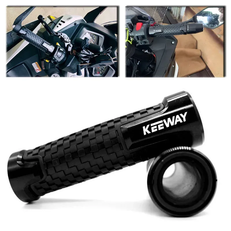 Motorrad-Lenkergriffe für Keeway superlight 125 Hurricane 50 Vieste 125 300 RKF 125 RKS/RKV 125 7/8 Zoll 22 mm Aluminium-Anti-Rutsch Image