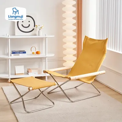 Modern Portable Folding Chairs Comfortable Chaise Lounges Ergonomic Armchairs for Living Room Backrest Recliner Chair Furniture