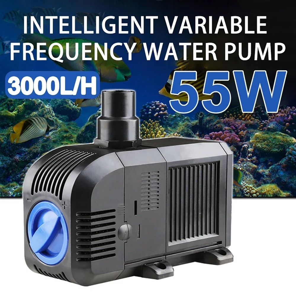 500–3000 l/h intelligente Fischteich-Aquarium-Wasserpumpe, 220–240 V, 50 Hz, extrem leiser Aquarium-Brunnen, Wasserbrunnen-Pumpenfilter Image