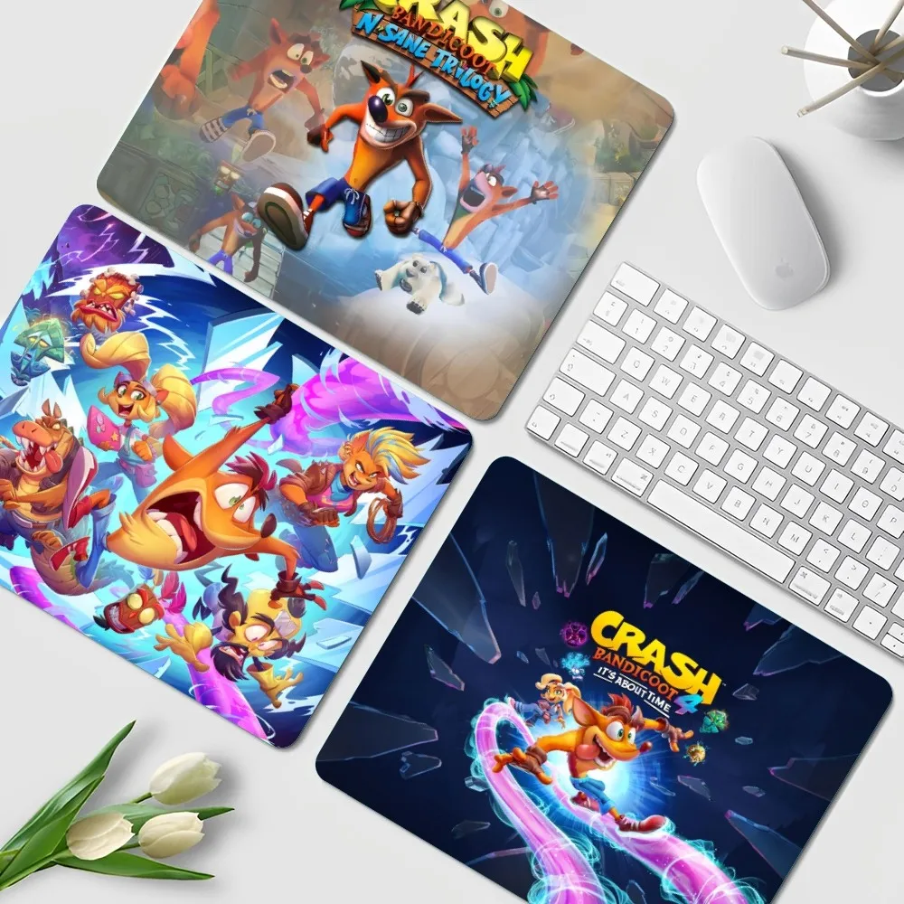 Crash Bandicoot 20x25cm Schrank Gaming Computer Laptop Schreibtisch matte Mauspad Maus matte Notbook für PC Schreibtisch Pad Image