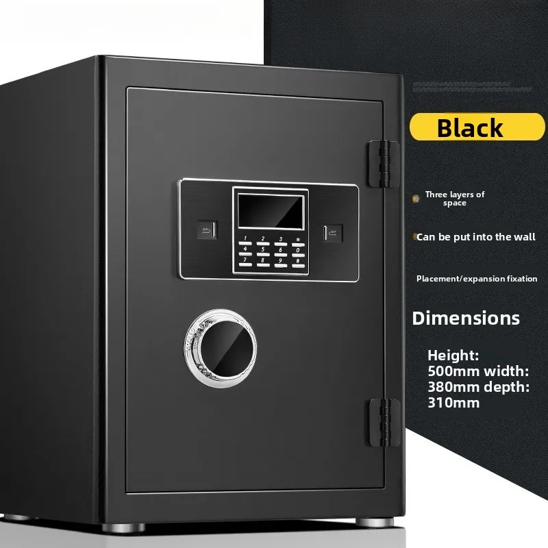 Schloss-Tresor für Zuhause, Büro, Fingerabdruck, Passwort, kleiner Safe Image