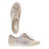 Semler Damen Sneakers, Gr. 8.5, beige, Leder