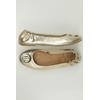 Tommy Hilfiger Damen Ballerinas, Gr. 39, gold, Leder
