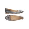 Love Moschino Damen Ballerinas, Gr. 40, grau, Kunstleder