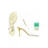 Stuart Weitzman Damen Sandale, Gr. 7.5, gelb, kein Etikett